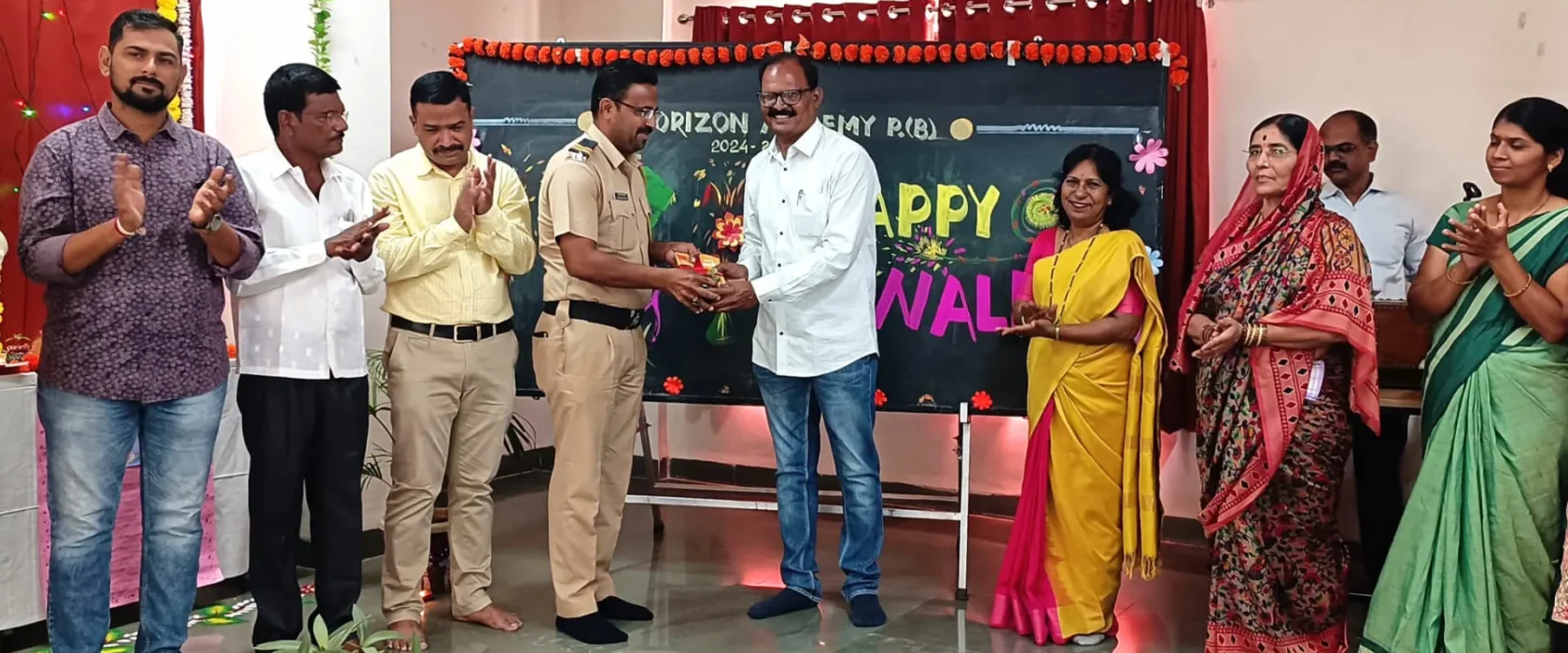 "Lighting the Lamp of Gratitude: Horizon Academy Honors Our Heroes this Diwali"